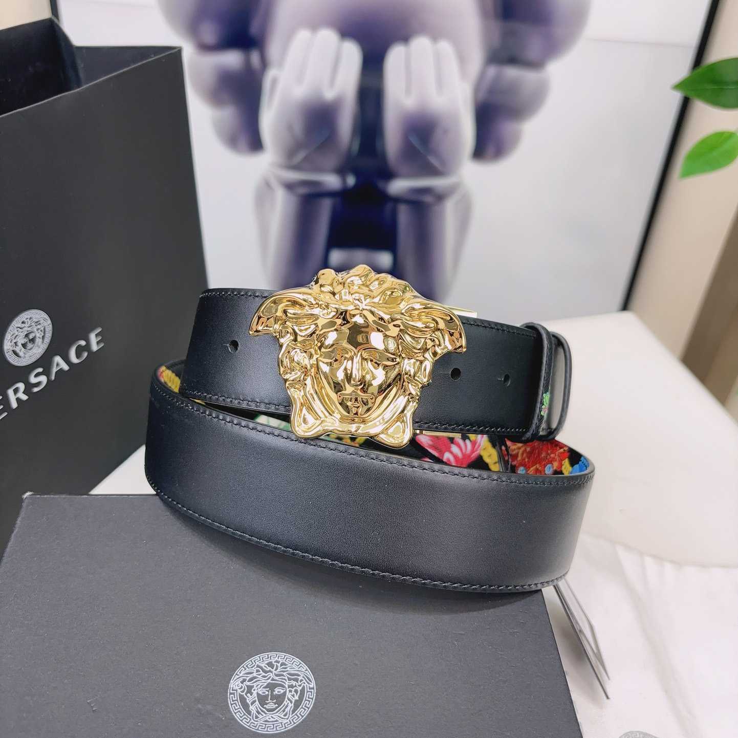 Versace Reversible Barocco Leather Belt  40mm - DopestKickz