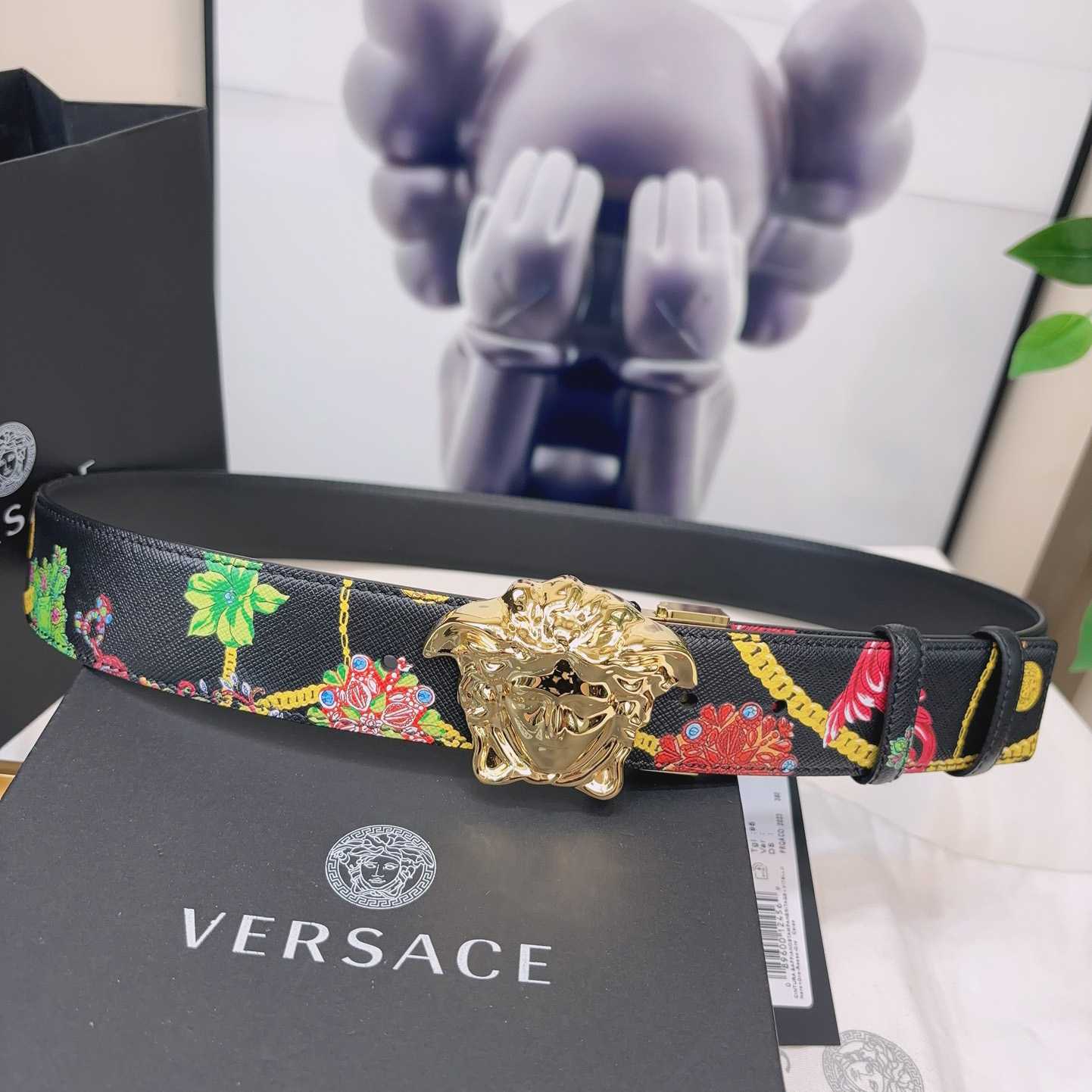 Versace Reversible Barocco Leather Belt  40mm - DopestKickz
