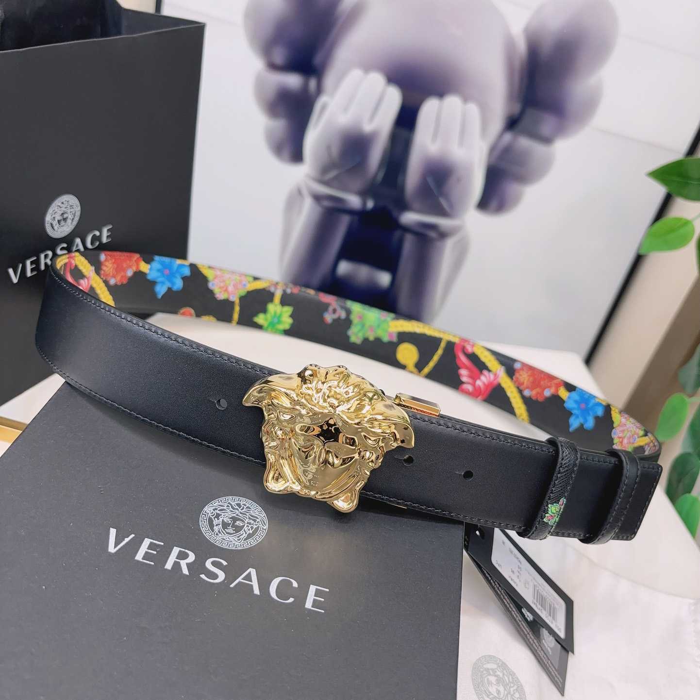 Versace Reversible Barocco Leather Belt  40mm - DopestKickz