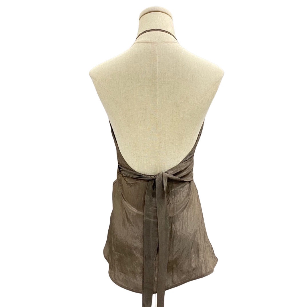 Rick Owens Laura Satin Wrap Top - DopestKickz