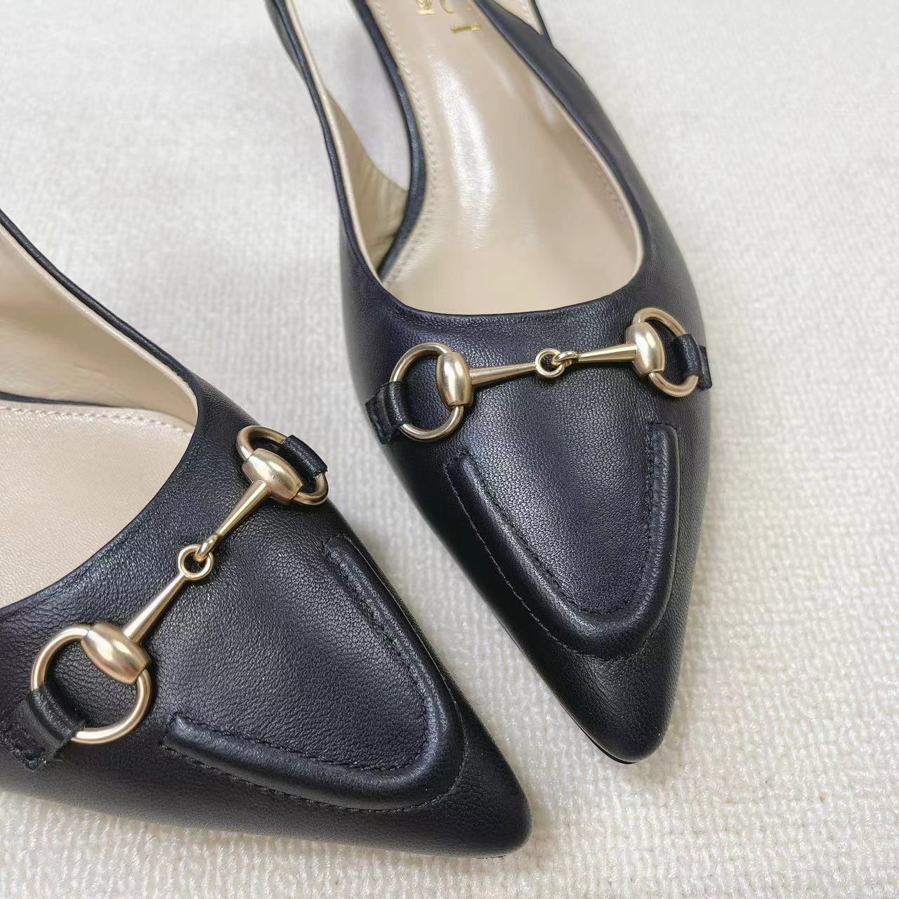 Gucci Women's Horsebit Slingback Pump - DopestKickz