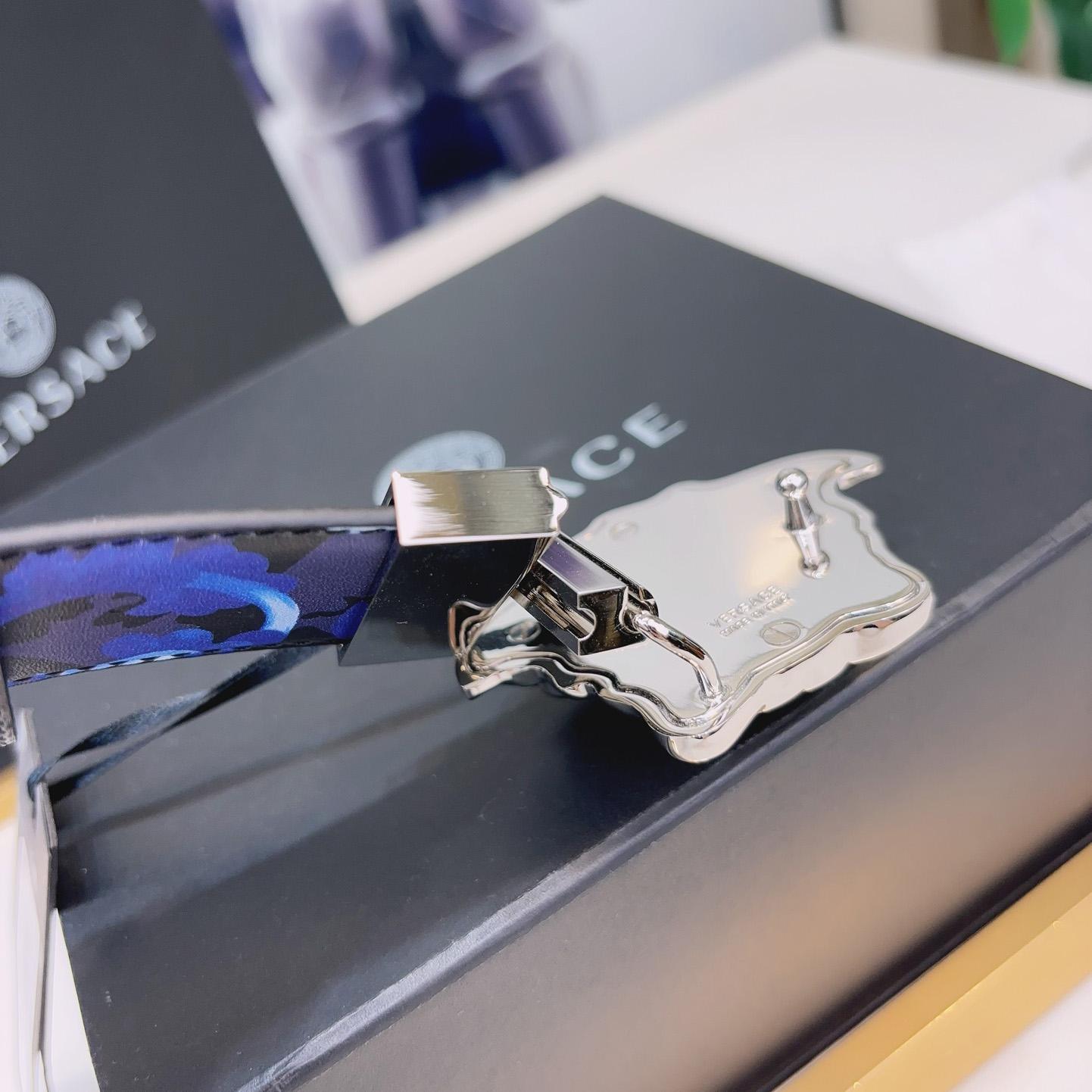 Versace La Medusa Logo-buckle Barocco-print Belt   40mm - DopestKickz