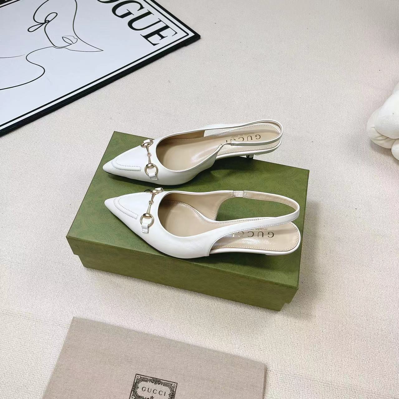 Gucci Women's Horsebit Slingback Pump - DopestKickz