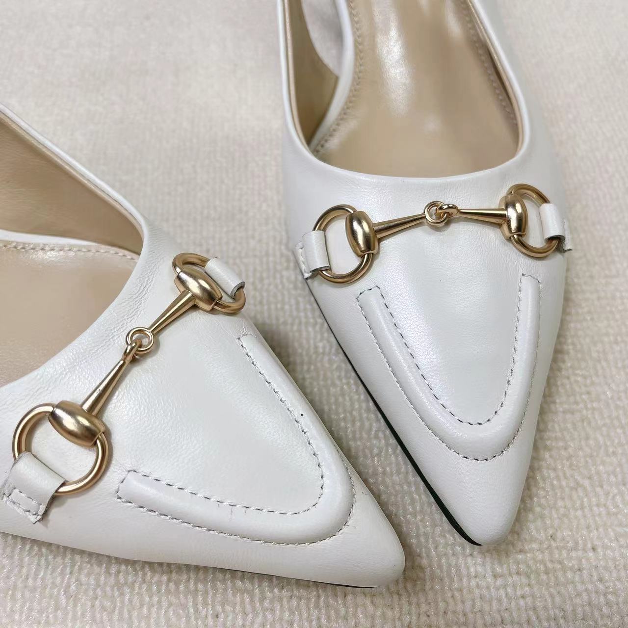 Gucci Women's Horsebit Slingback Pump - DopestKickz