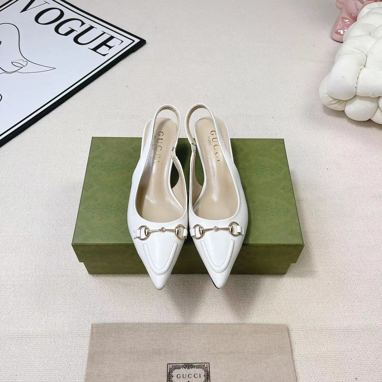 Gucci Women's Horsebit Slingback Pump - DopestKickz