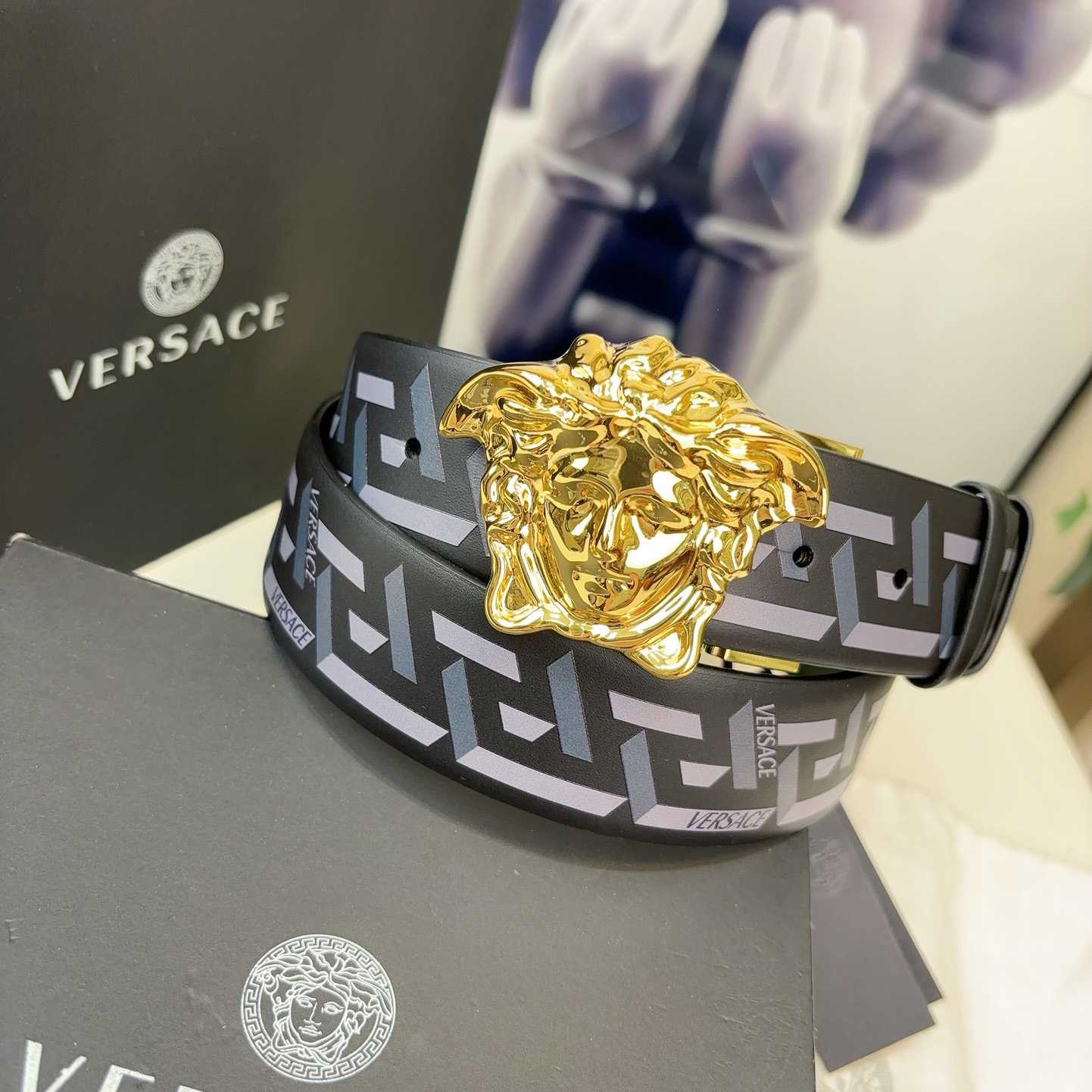 Versace Reversible Leather Belt    40mm - DopestKickz