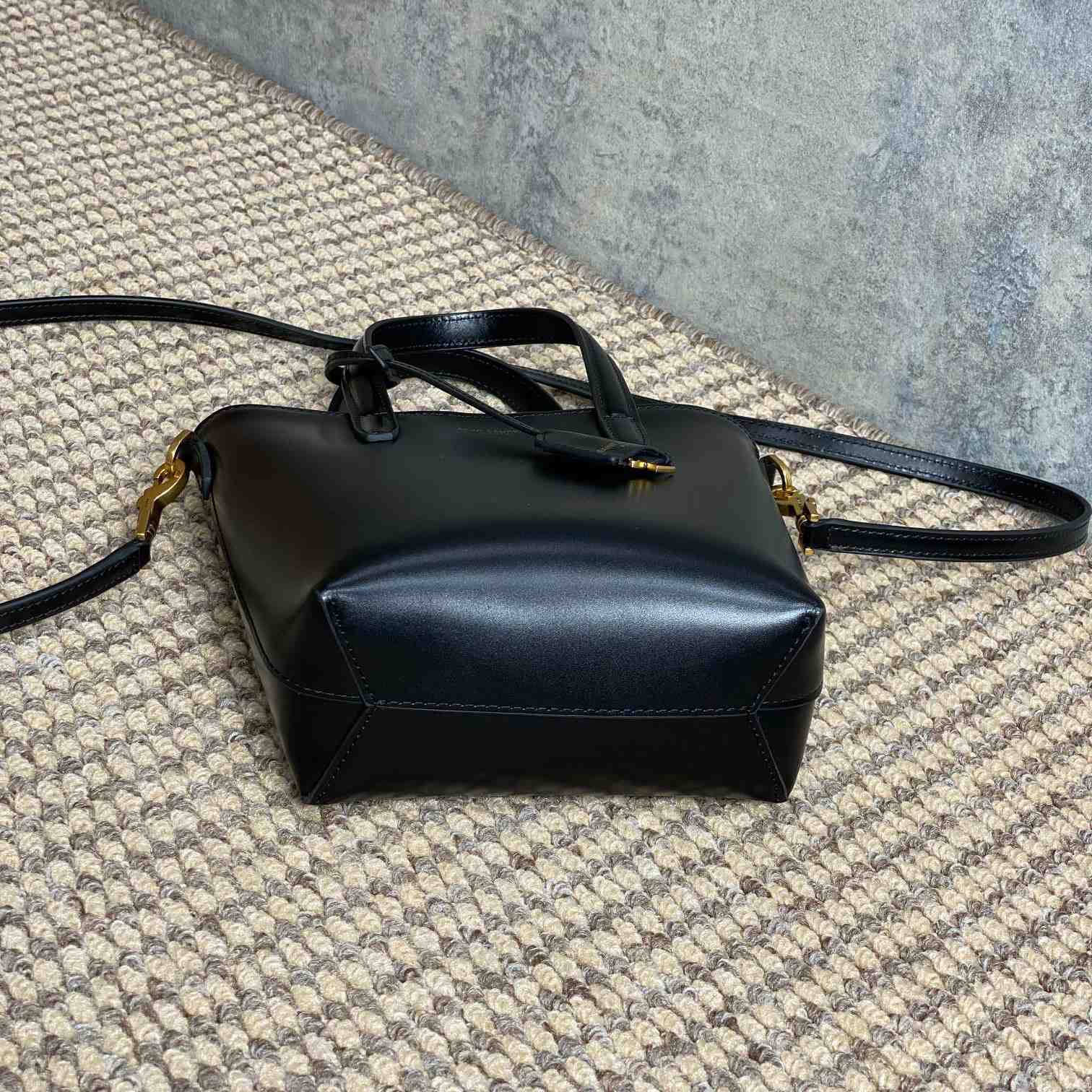 Saint Laurent Mini Toy Shopping Saint Laurent In Box Leather - DopestKickz