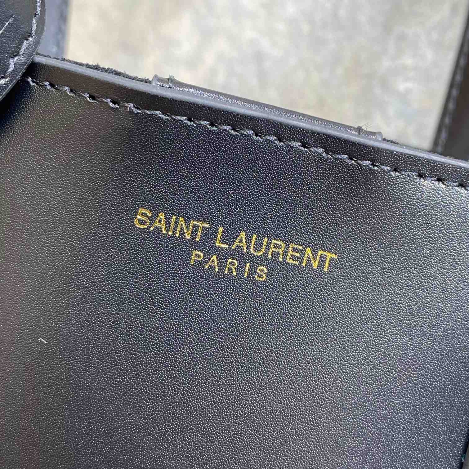 Saint Laurent Mini Toy Shopping Saint Laurent In Box Leather - DopestKickz