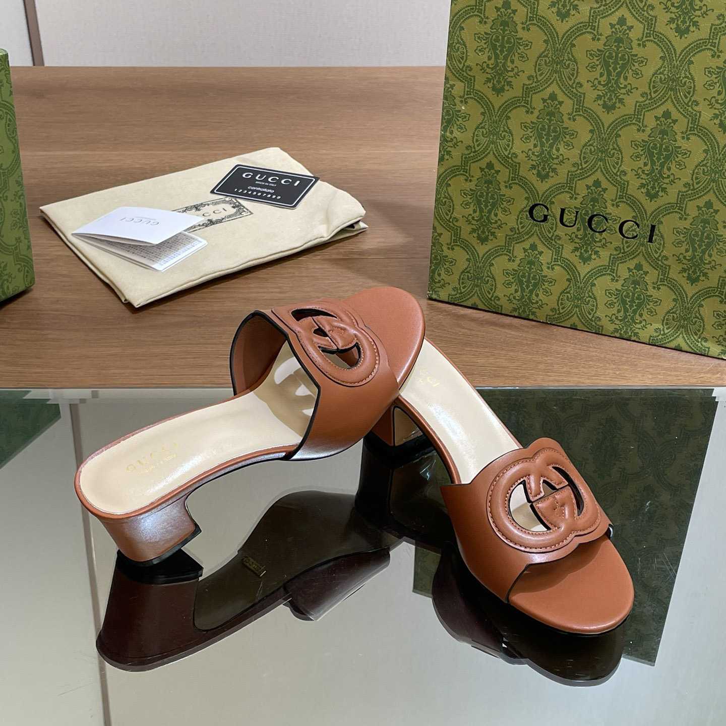 Gucci Women's Interlocking G Slide Sandal  - DopestKickz