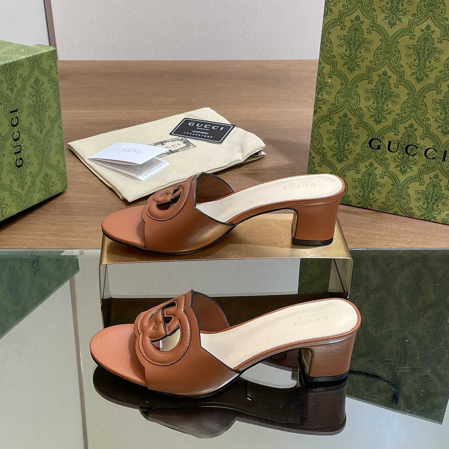 Gucci Women's Interlocking G Slide Sandal  - DopestKickz