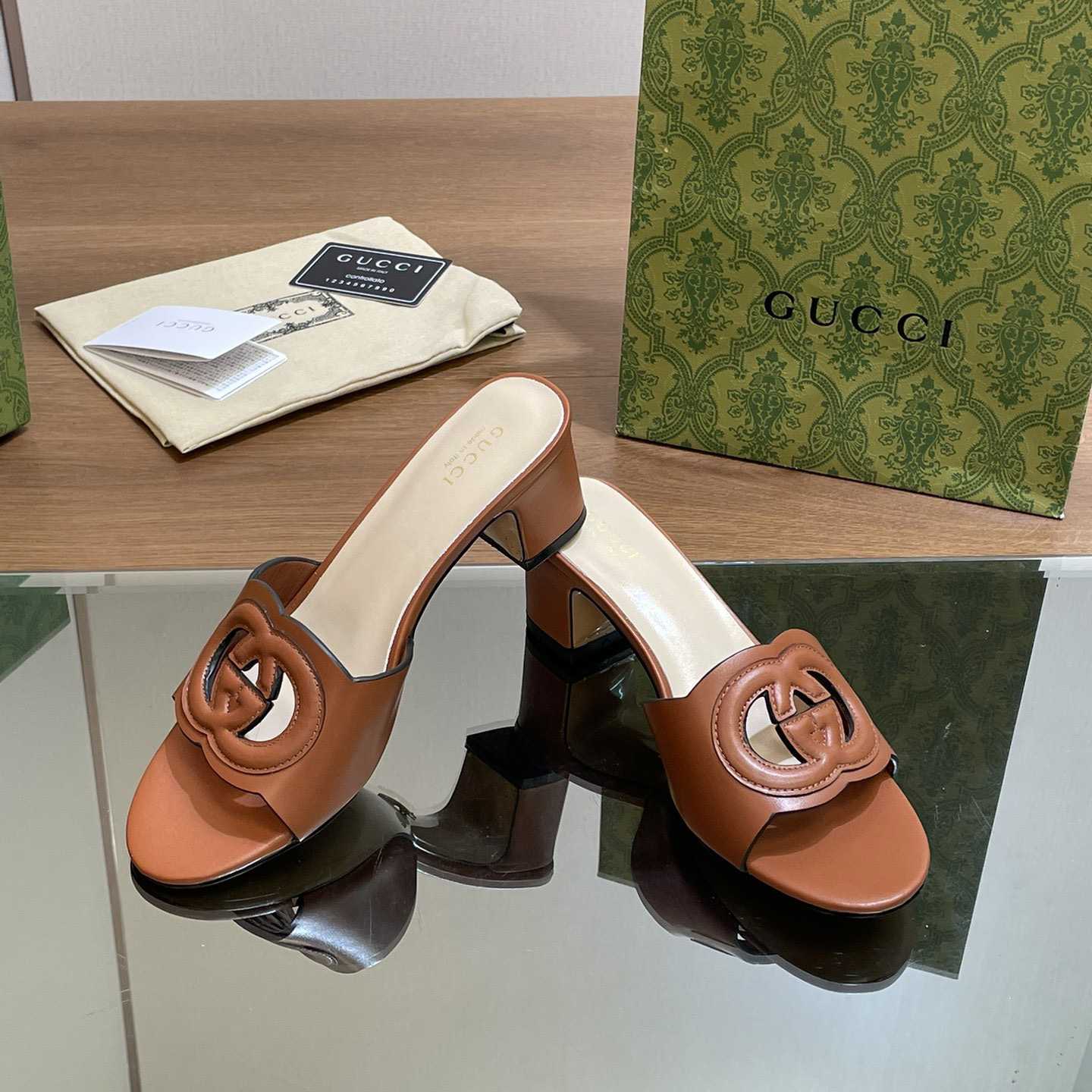 Gucci Women's Interlocking G Slide Sandal  - DopestKickz