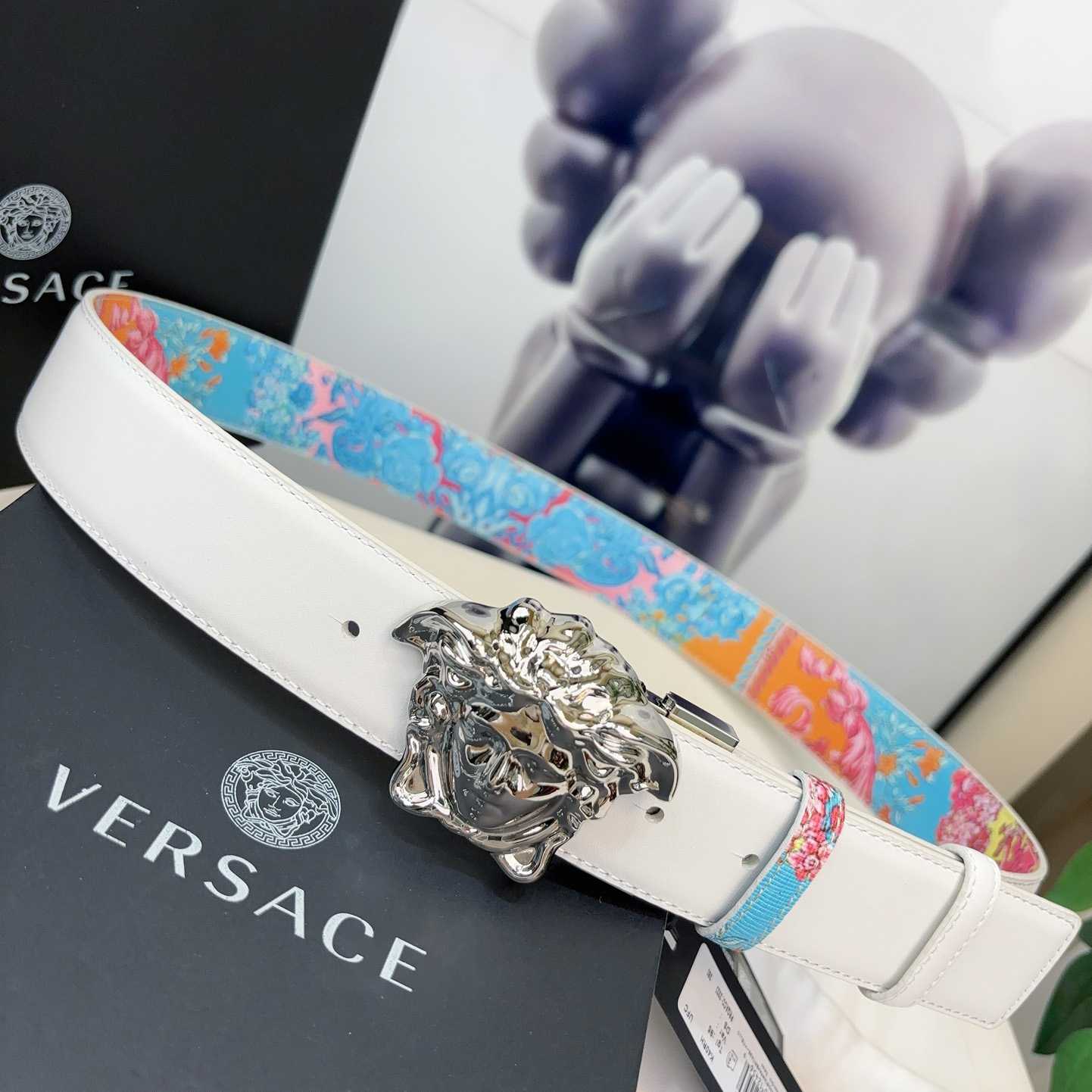 Versace Leather Waist Belt    40mm - DopestKickz