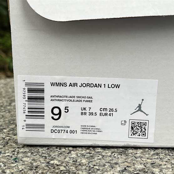 Air Jordan 1 Low WMNS “Jade Smoke” Sneaker    DC0774-001  - DopestKickz