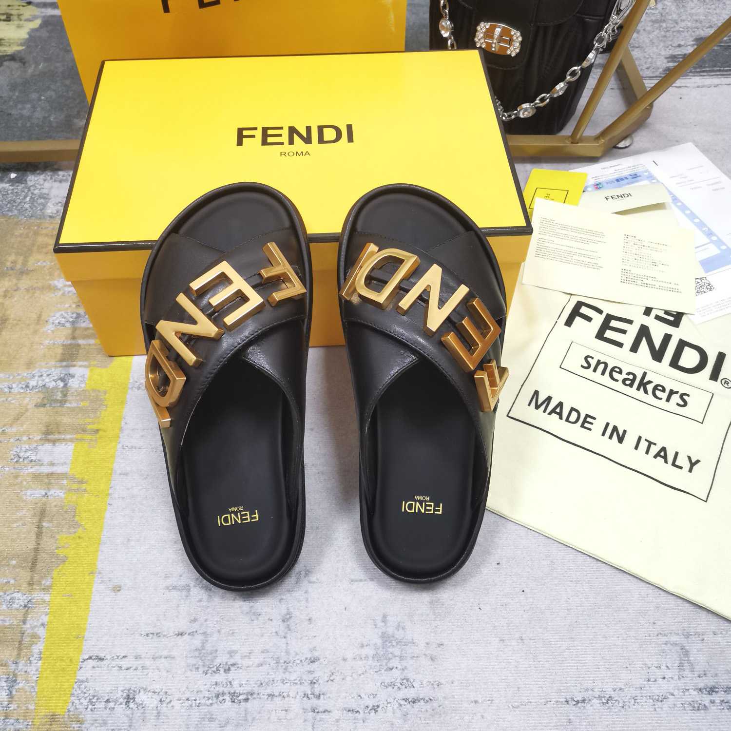Fendi Slides - DopestKickz