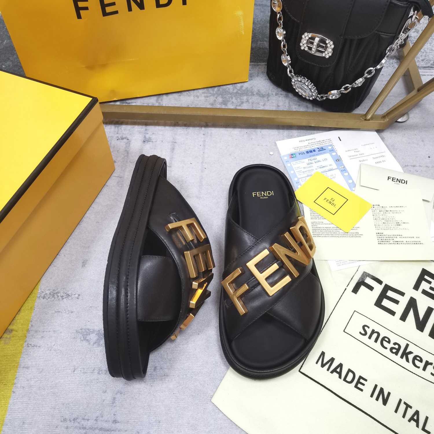 Fendi Slides - DopestKickz