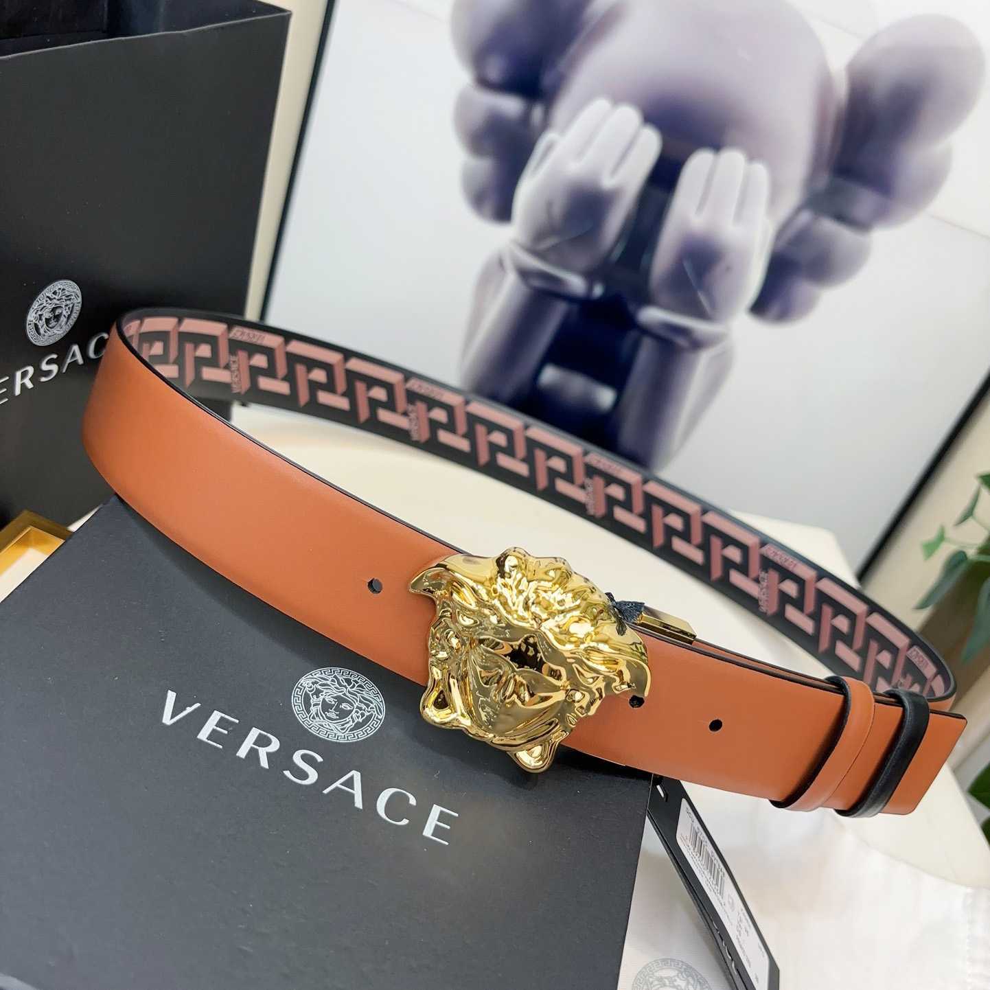 Versace Reversible Leather Belt    40mm - DopestKickz