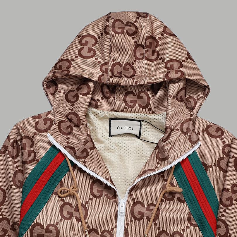 Gucci Gg Supreme Hooded Jacket - DopestKickz