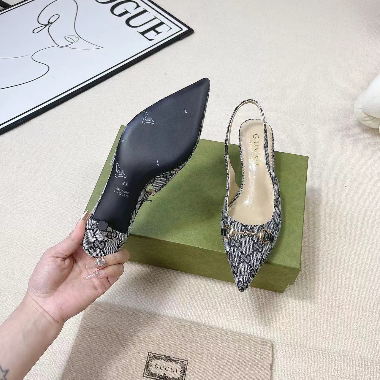 Gucci Women's Horsebit Slingback Pump - DopestKickz