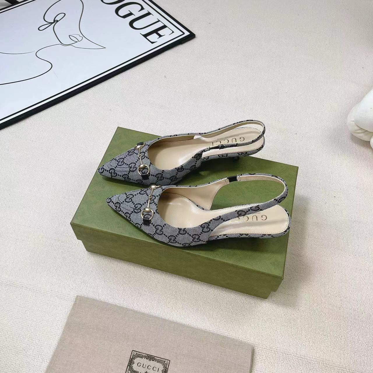 Gucci Women's Horsebit Slingback Pump - DopestKickz