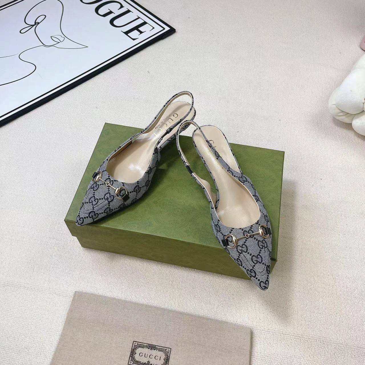 Gucci Women's Horsebit Slingback Pump - DopestKickz