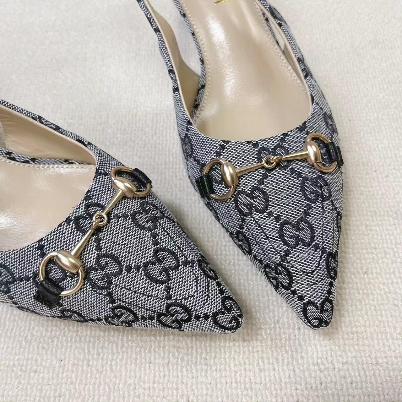 Gucci Women's Horsebit Slingback Pump - DopestKickz