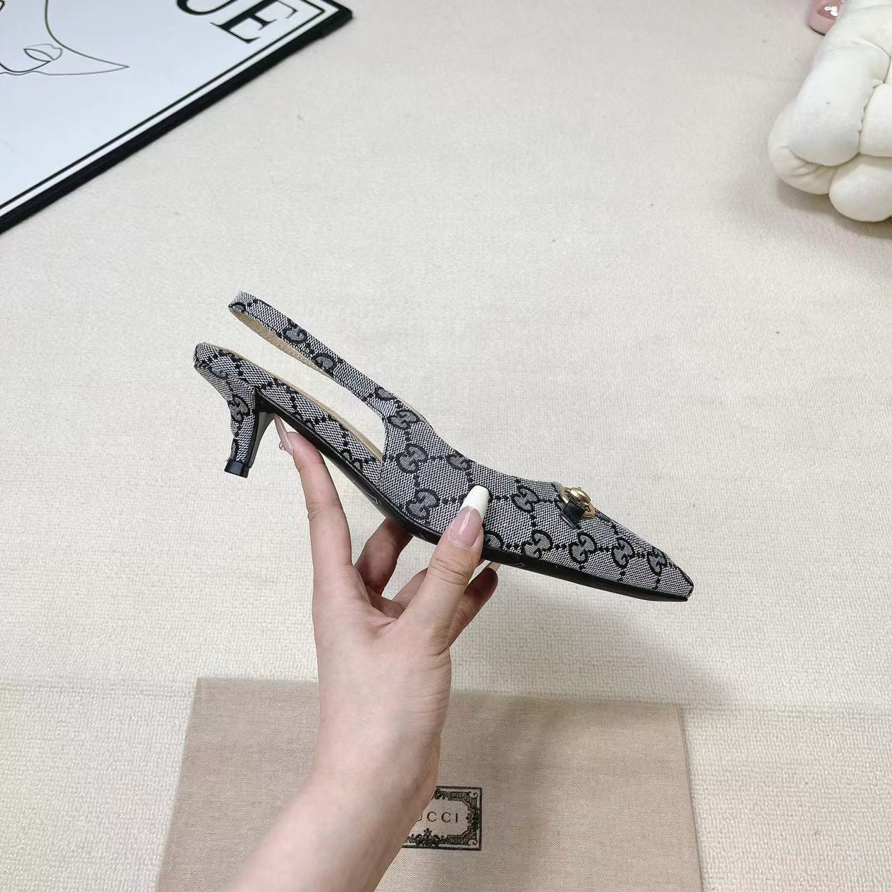 Gucci Women's Horsebit Slingback Pump - DopestKickz