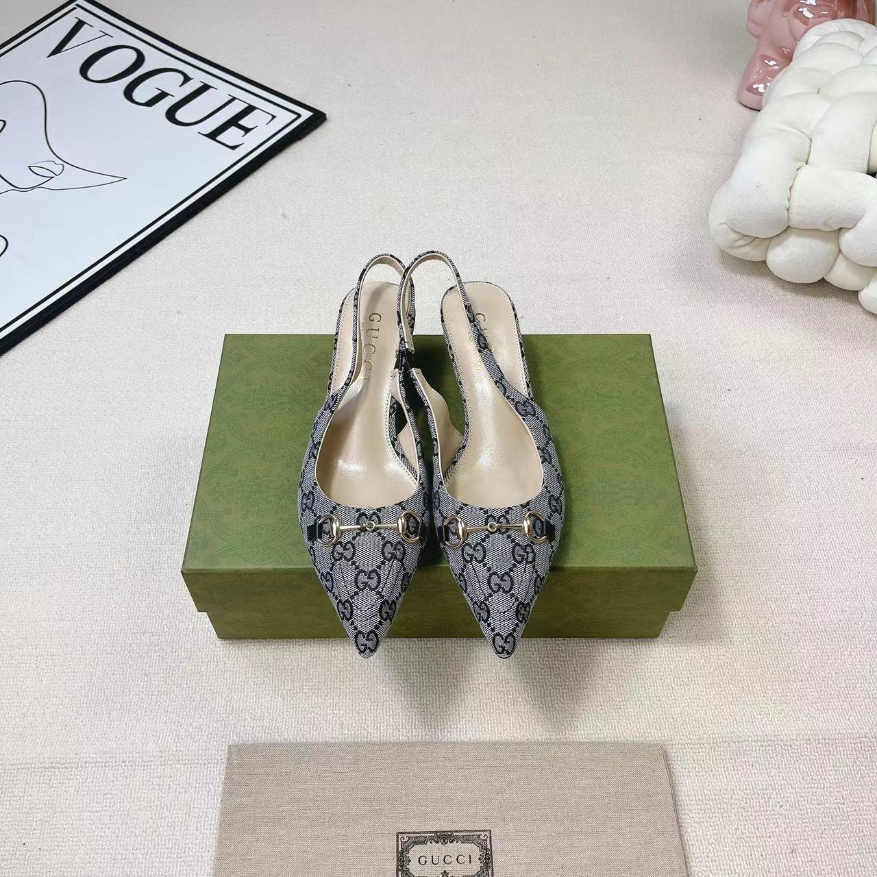 Gucci Women's Horsebit Slingback Pump - DopestKickz