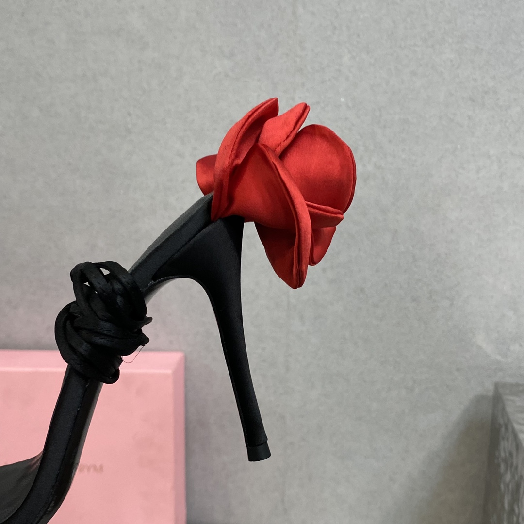 Magda Butrym Flower Heel Sandals - DopestKickz