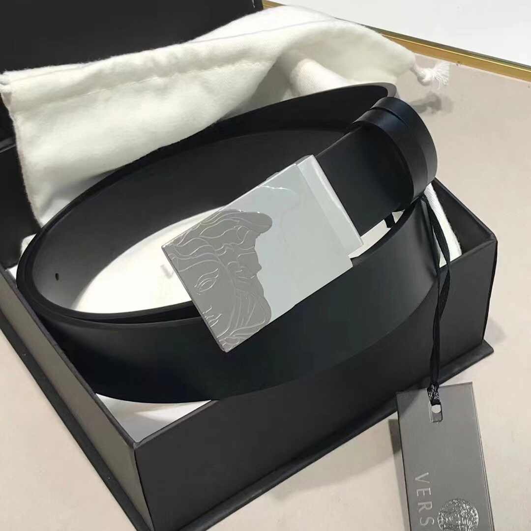 Versace Leather Belt   35mm - DopestKickz