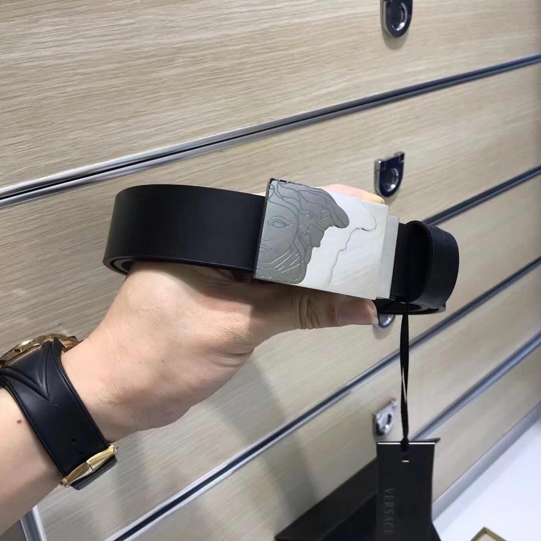 Versace Leather Belt   35mm - DopestKickz