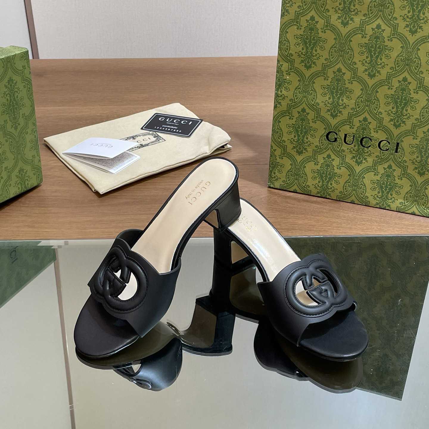 Gucci Women's Interlocking G Slide Sandal  - DopestKickz