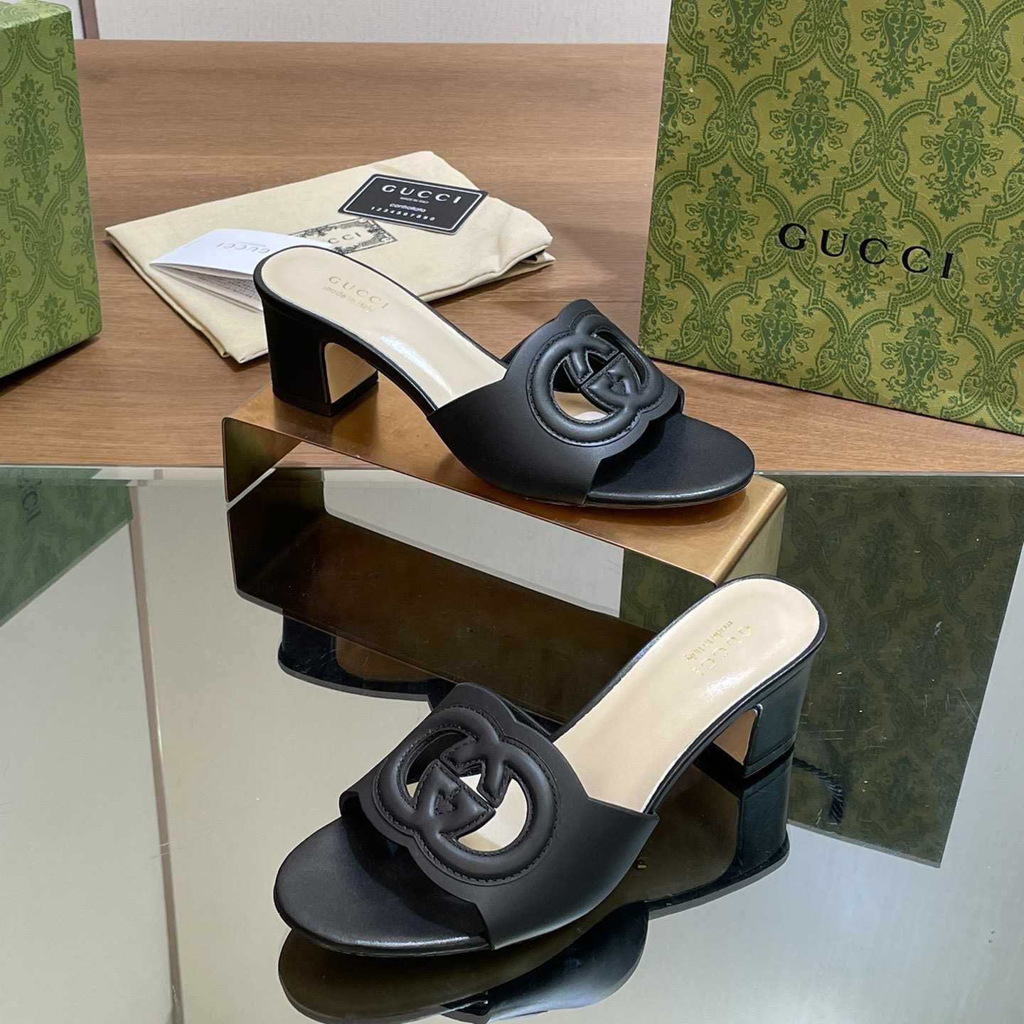 Gucci Women's Interlocking G Slide Sandal  - DopestKickz