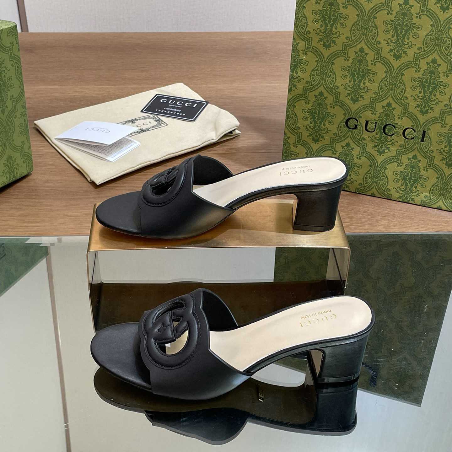 Gucci Women's Interlocking G Slide Sandal  - DopestKickz