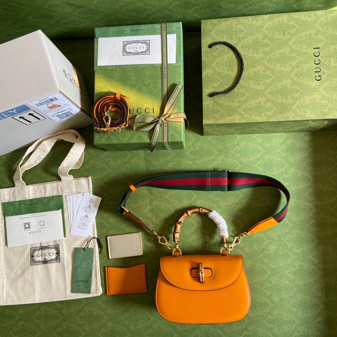 Gucci Bamboo 1947 Small Top Handle Bag   - DopestKickz