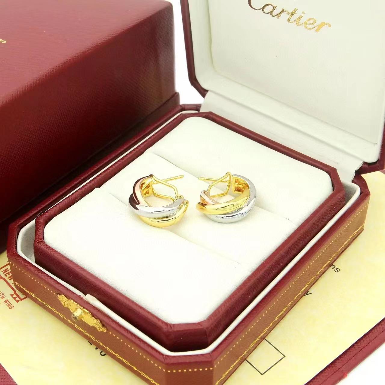 Cartier  'Trinity' Hoop Earrings - DopestKickz