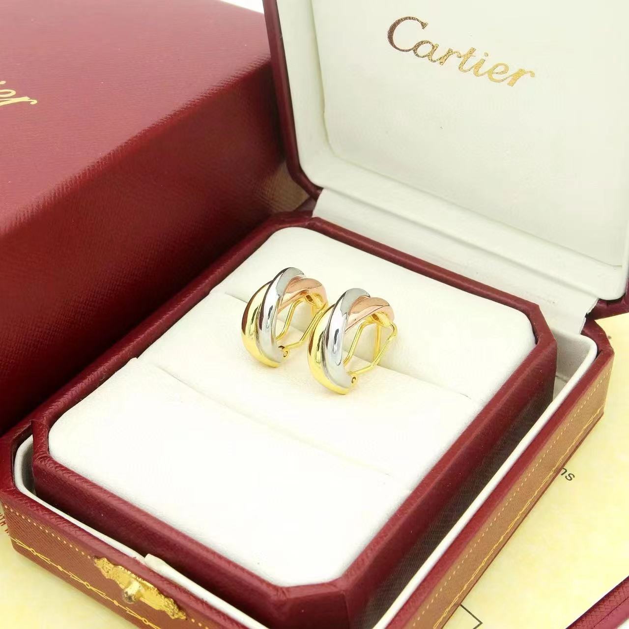 Cartier  'Trinity' Hoop Earrings - DopestKickz