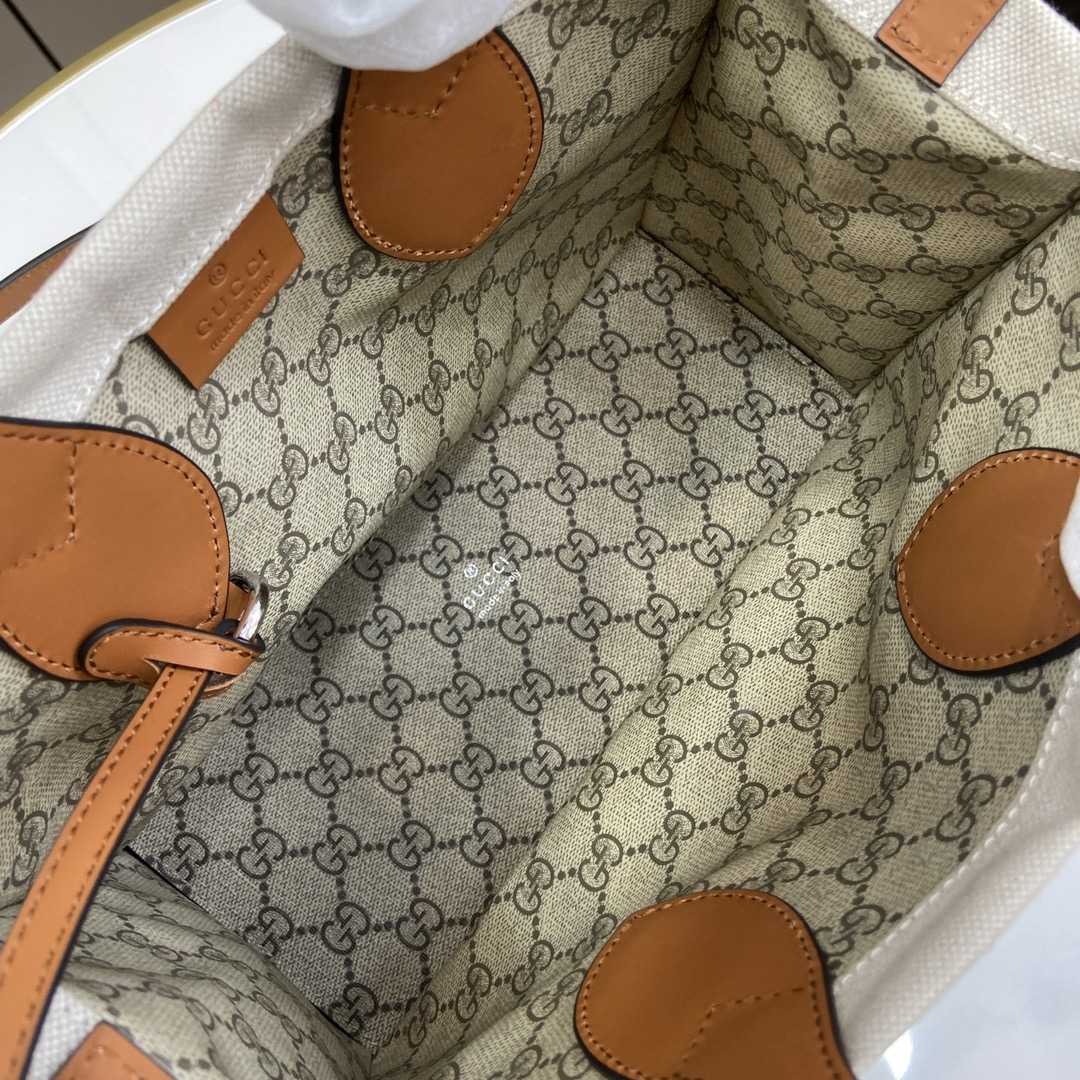 Gucci Mini Tote Bag With Gucci Print - DopestKickz