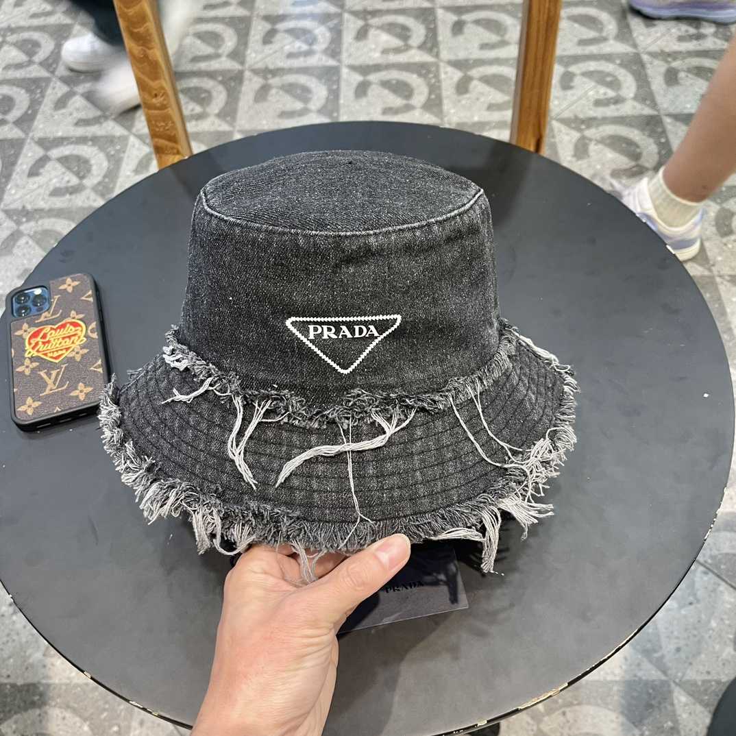 Prada Denim Bucket Hat - DopestKickz