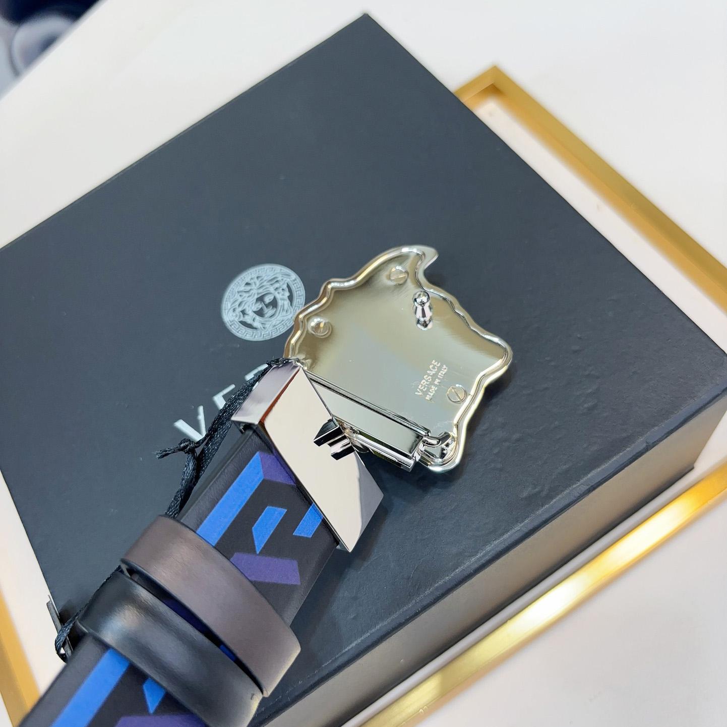 Versace Reversible Leather Belt    40mm - DopestKickz