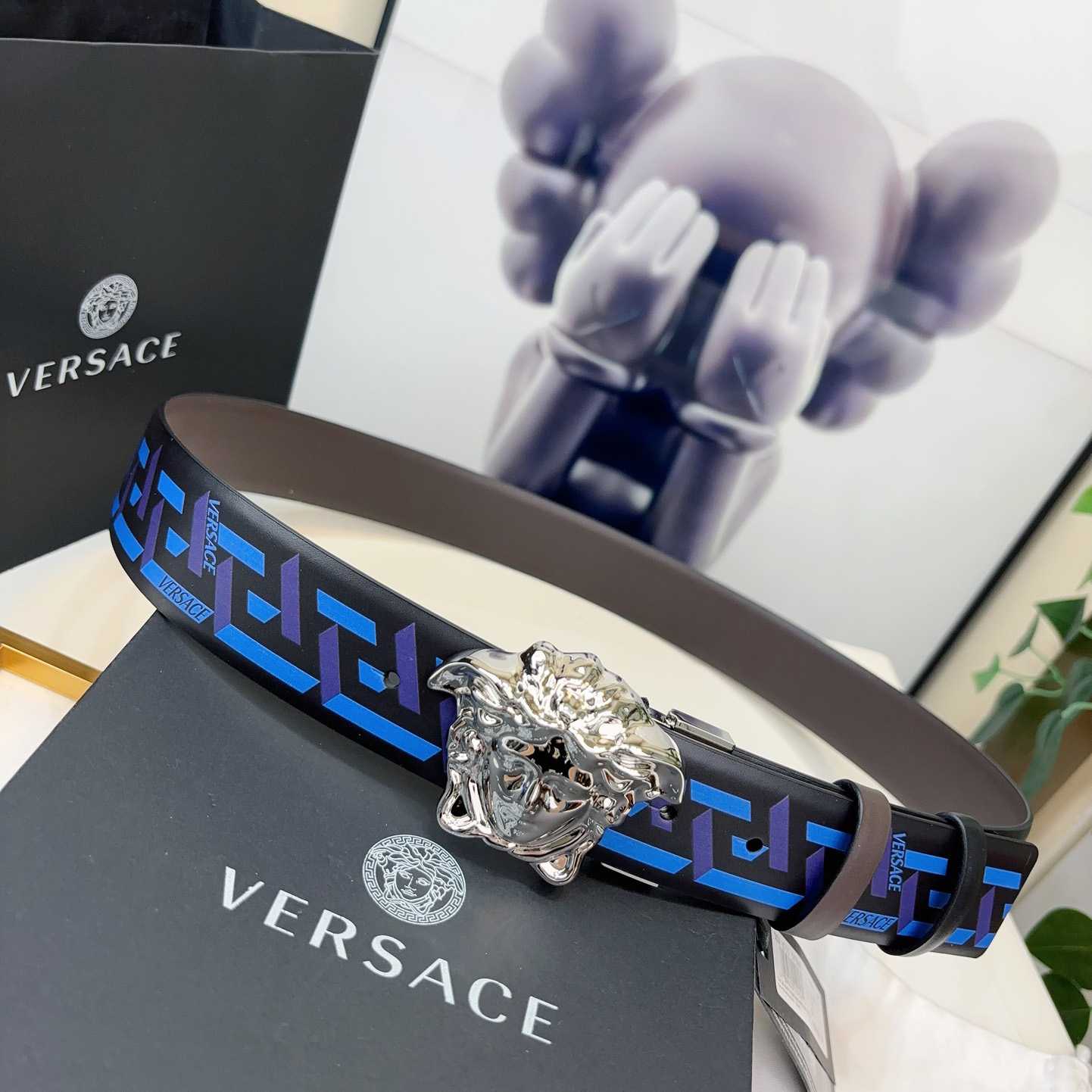 Versace Reversible Leather Belt    40mm - DopestKickz