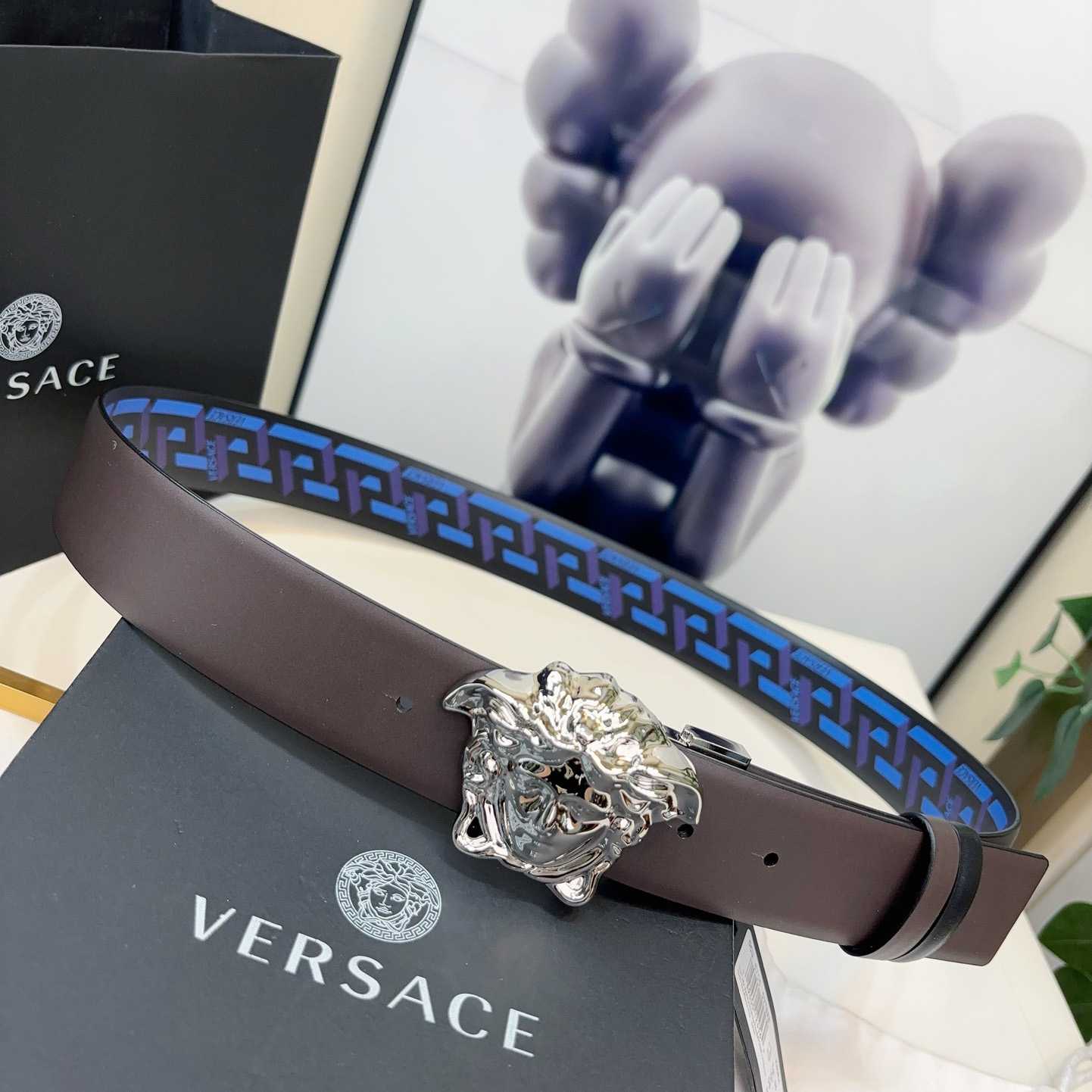 Versace Reversible Leather Belt    40mm - DopestKickz