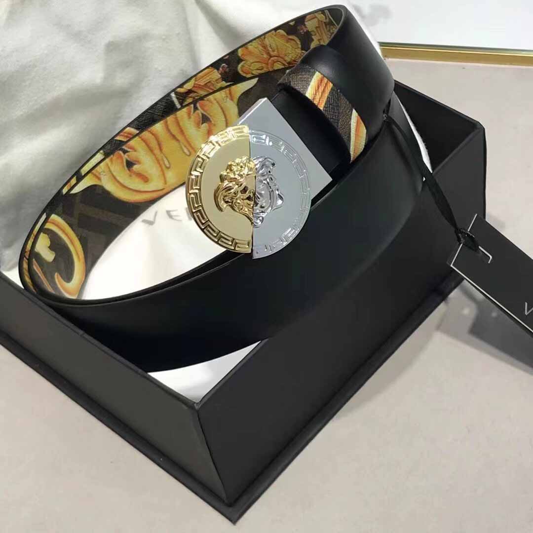 Versace Leather Belt   35mm - DopestKickz