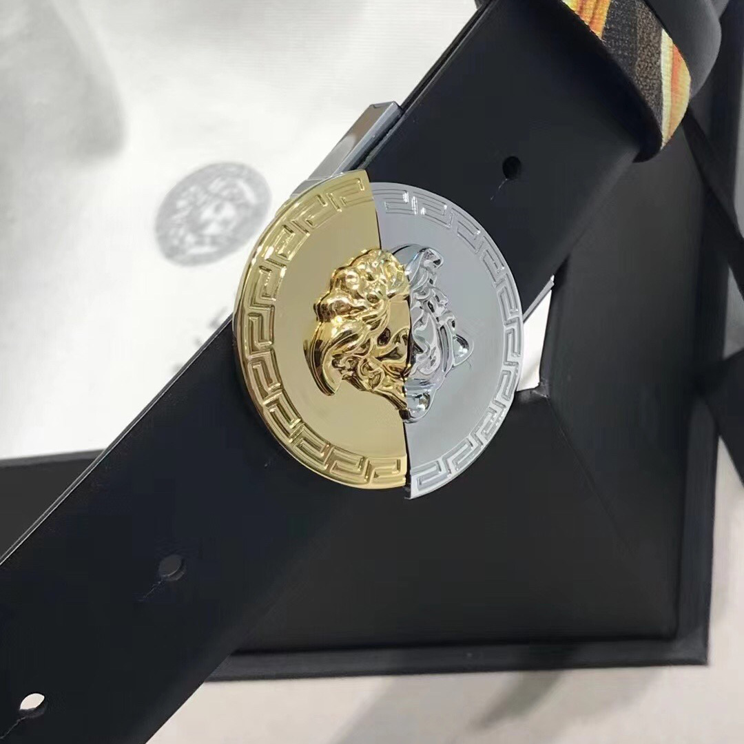 Versace Leather Belt   35mm - DopestKickz