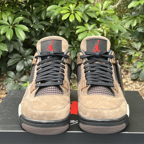 Travis Scott x Air Jordan 4 Retro Brown TS Sneakers    AJ4-766302 - DopestKickz