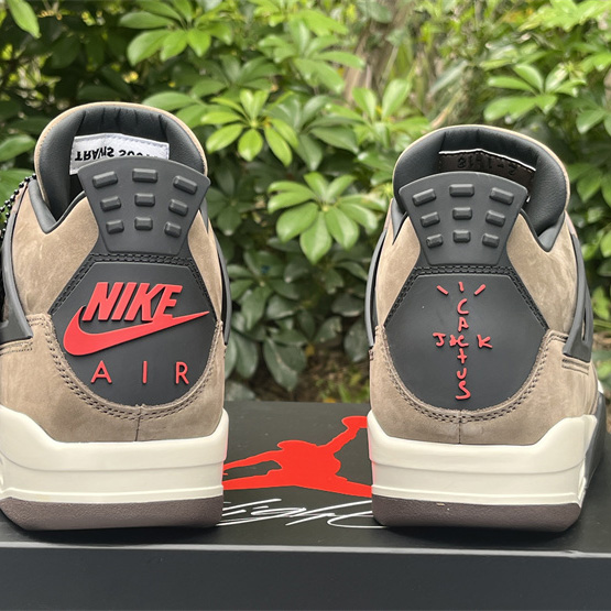 Travis Scott x Air Jordan 4 Retro Brown TS Sneakers    AJ4-766302 - DopestKickz