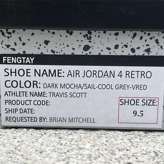 Travis Scott x Air Jordan 4 Retro Brown TS Sneakers    AJ4-766302 - DopestKickz