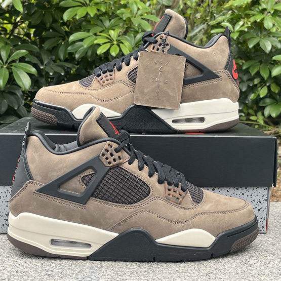 Travis Scott x Air Jordan 4 Retro Brown TS Sneakers    AJ4-766302 - DopestKickz