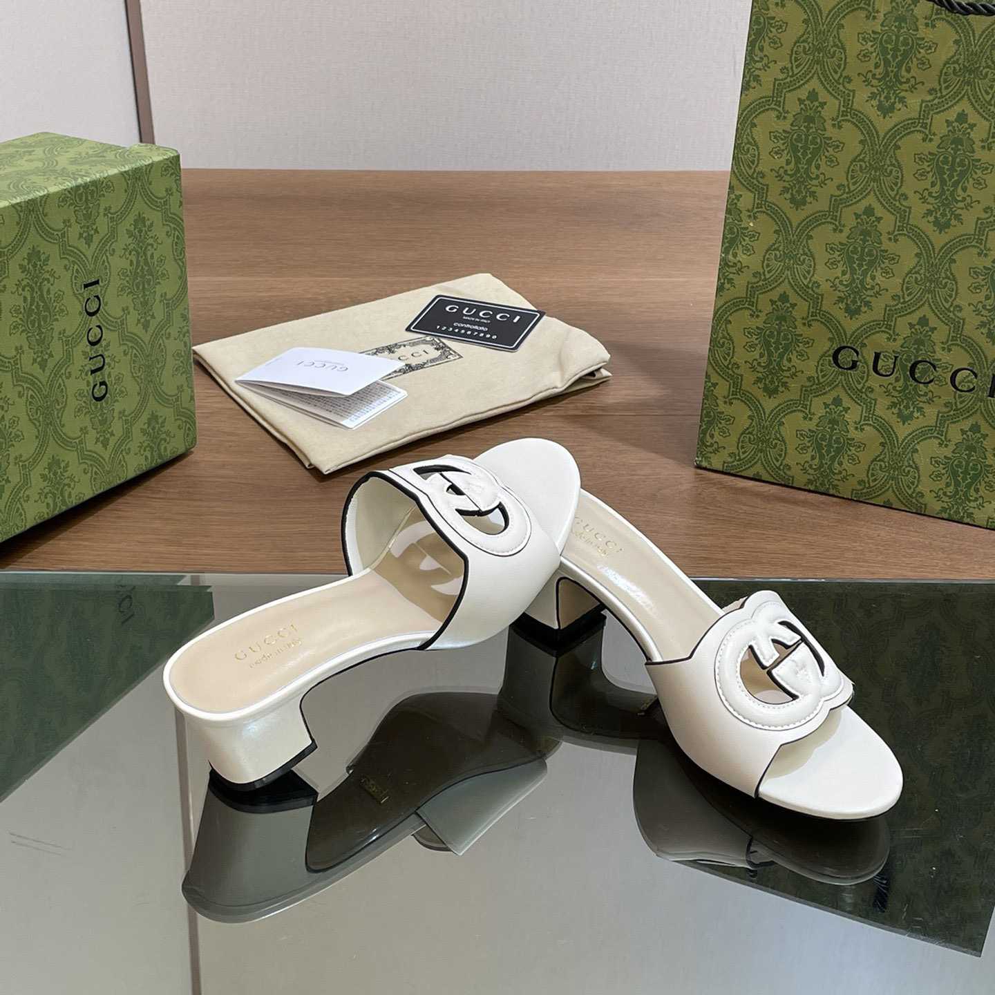 Gucci Women's Interlocking G Slide Sandal  - DopestKickz