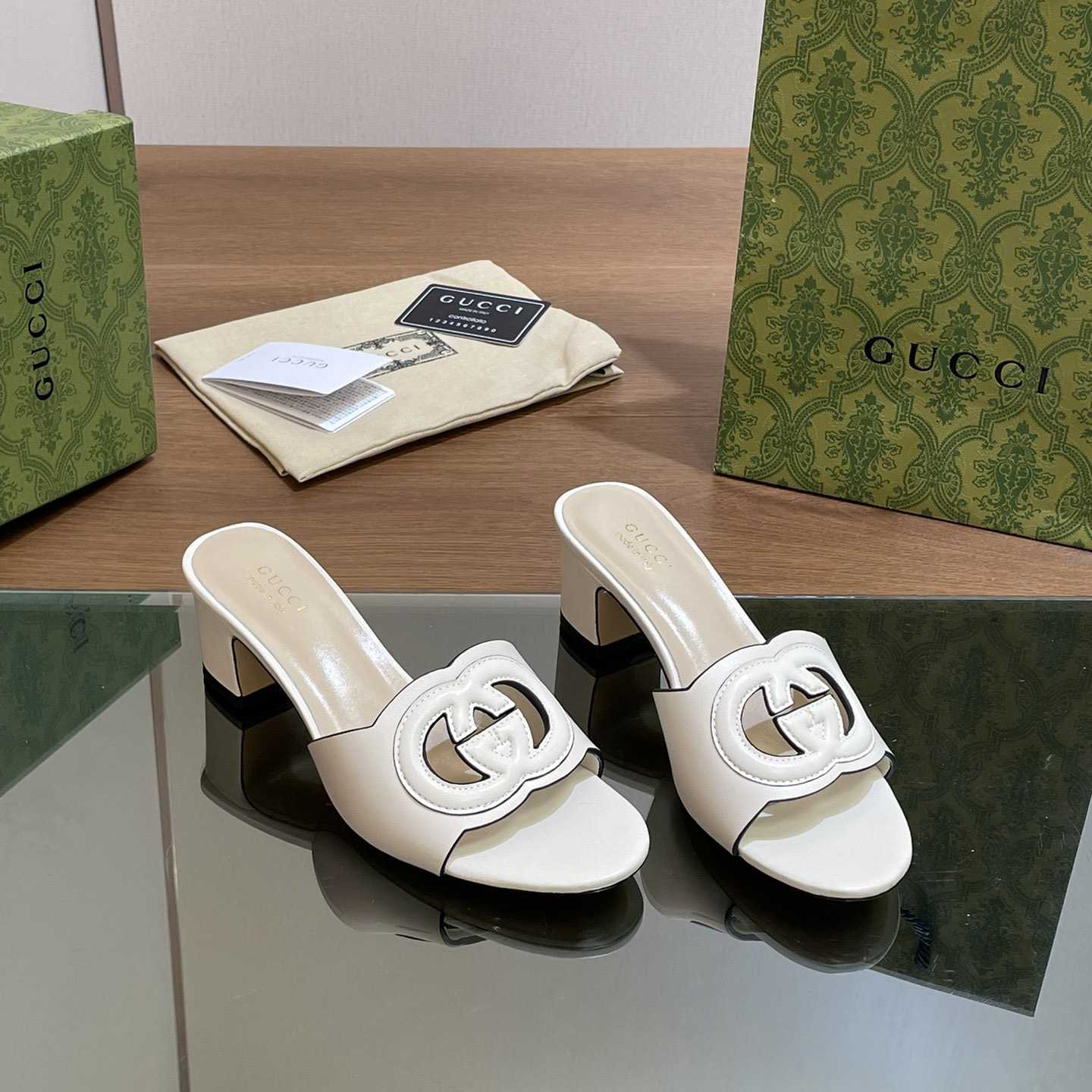 Gucci Women's Interlocking G Slide Sandal  - DopestKickz