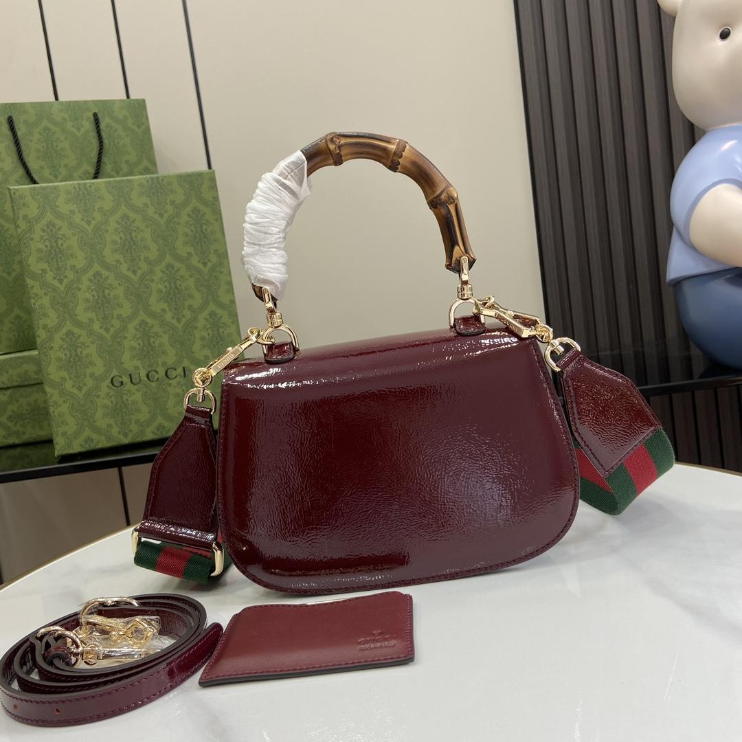 Gucci Bamboo 1947 Small Top Handle Bag   - DopestKickz